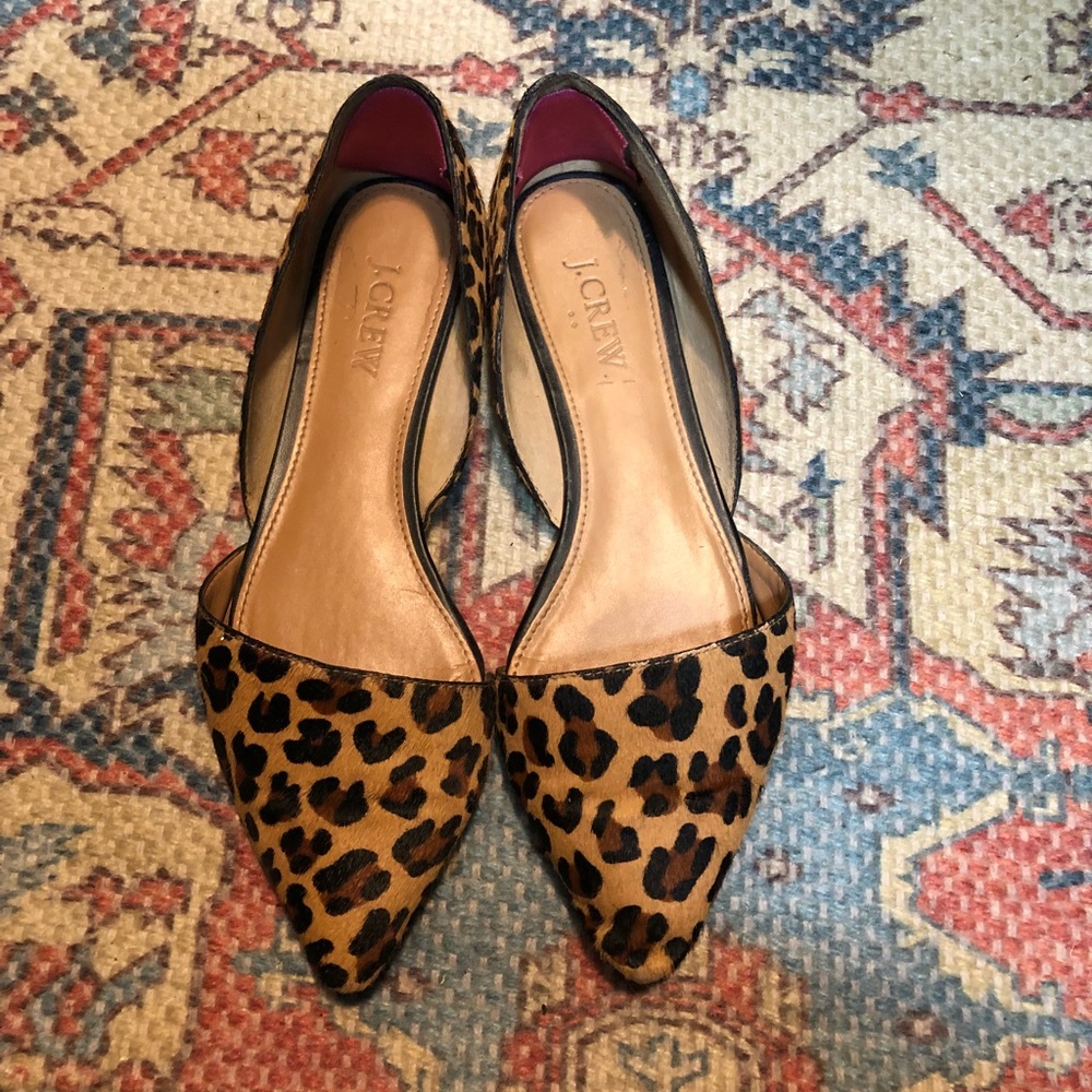 Jcrew leopard flats